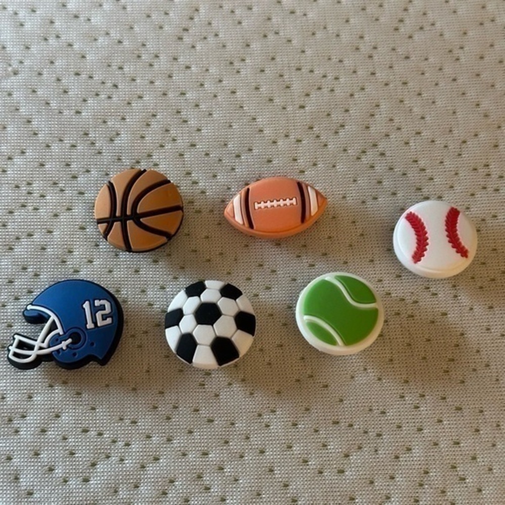Jibbitz Sports Croc Charms Set of 6 NWT